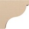 Ekena Millwork 5"W x 20"D x 20"H Thin Garner Rough Cedar Woodgrain TimberThane Corbel, Primed Tan CORUR05X20X20GARRCPR - alternate 5